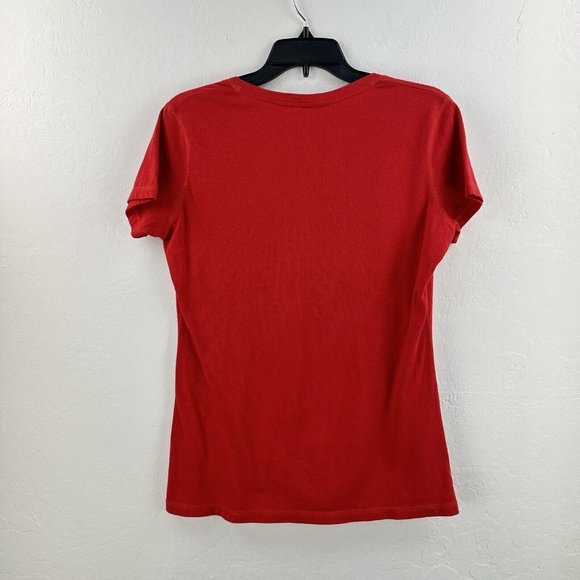 Sideline Apparel Chicago Blackhawks T-Shirt Womens L Official License Red NHL - Picture 7 of 7